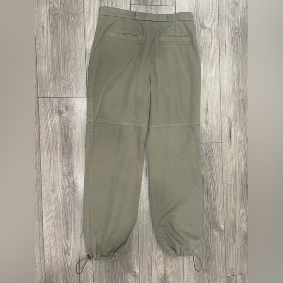 Brunello Cucinelli Women’s Olive Utility Pants Drawstring Ankle Size 6 - Picture 11 of 11